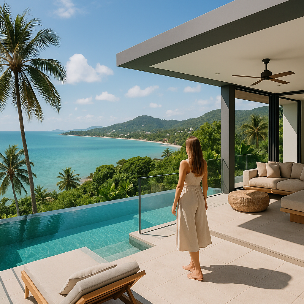 Lever ølivet på øen i Koh Samui