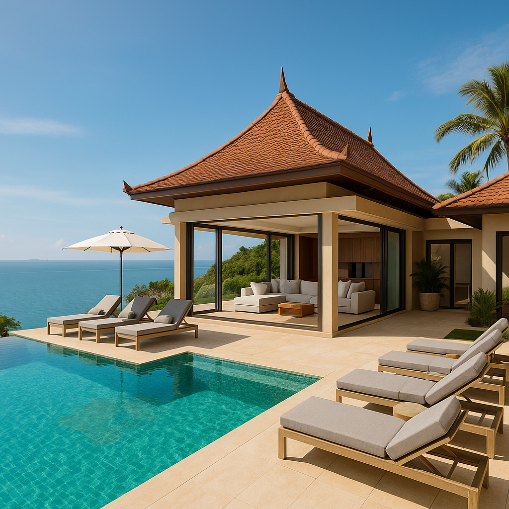 Luksuriøs villa med pool og havudsigt i Koh Samui