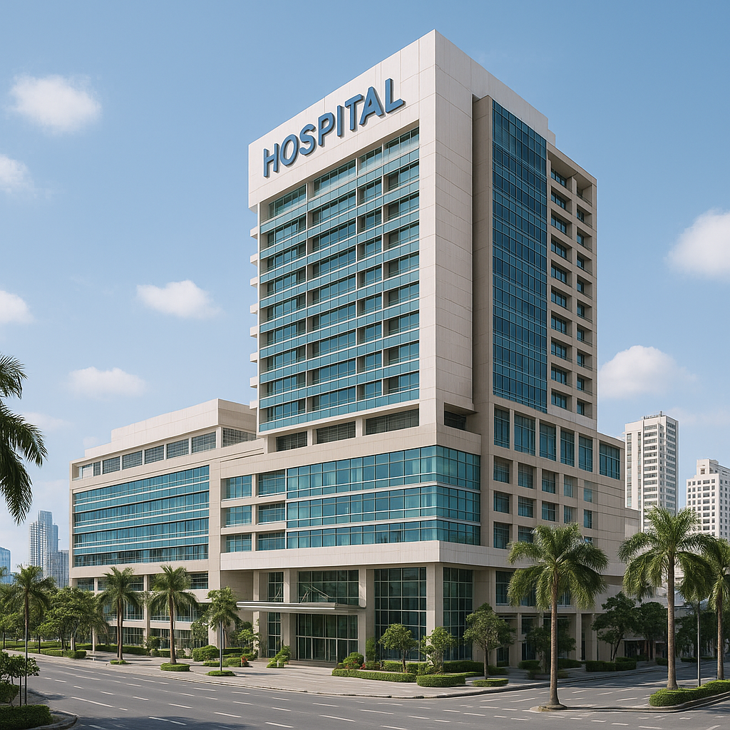 Topmoderne hospital i Bangkok, Thailand