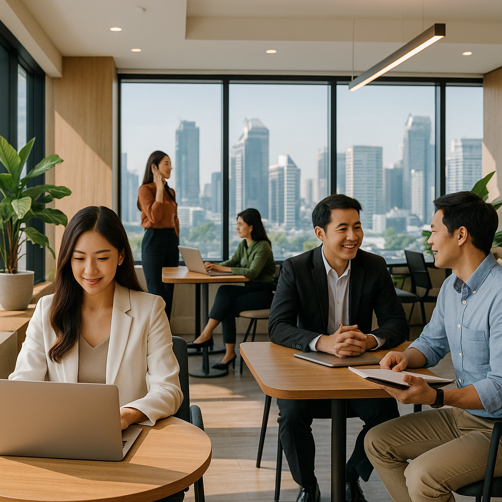 Stigningen af co-working spaces i Thailand