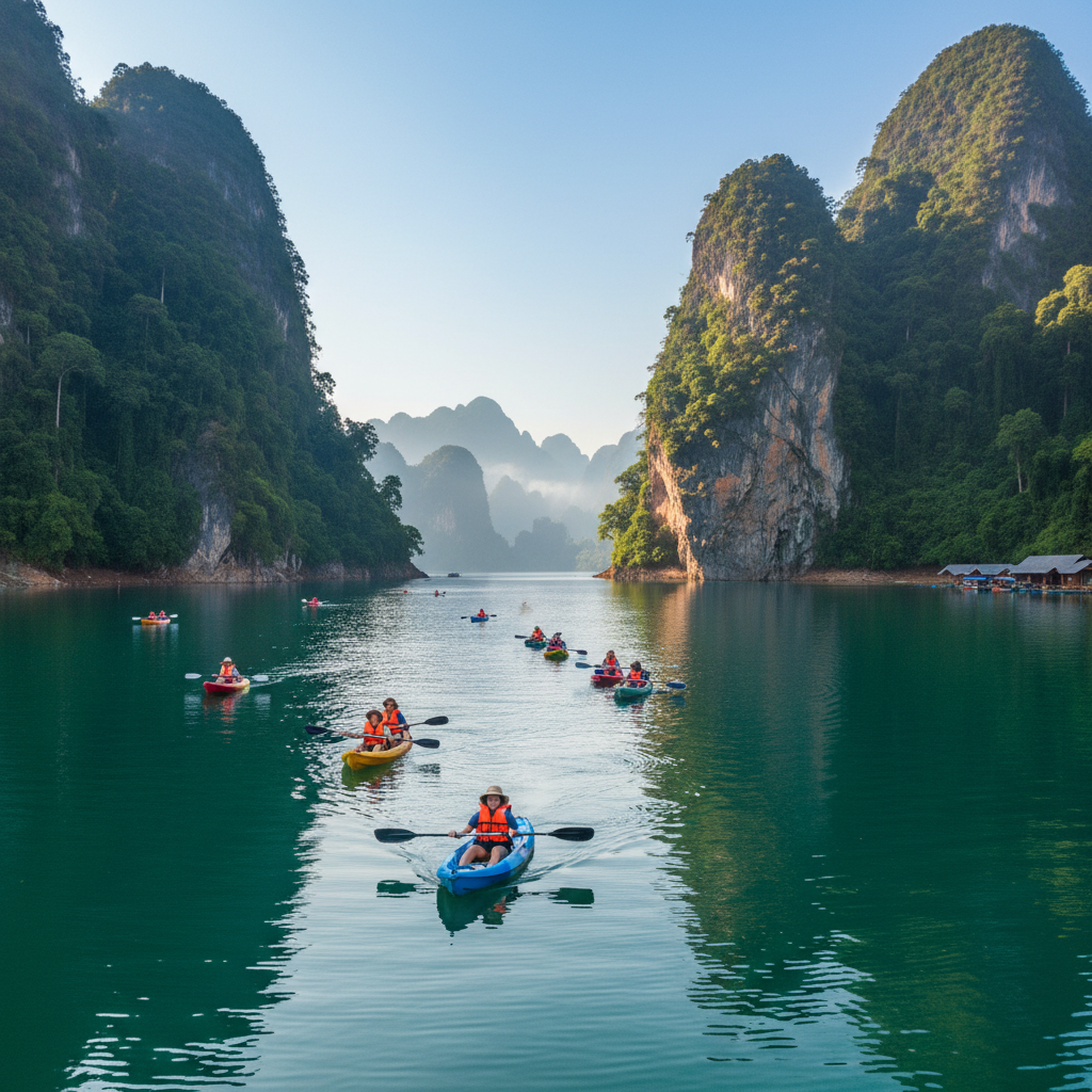 Kayaking in Khao Sok National Park