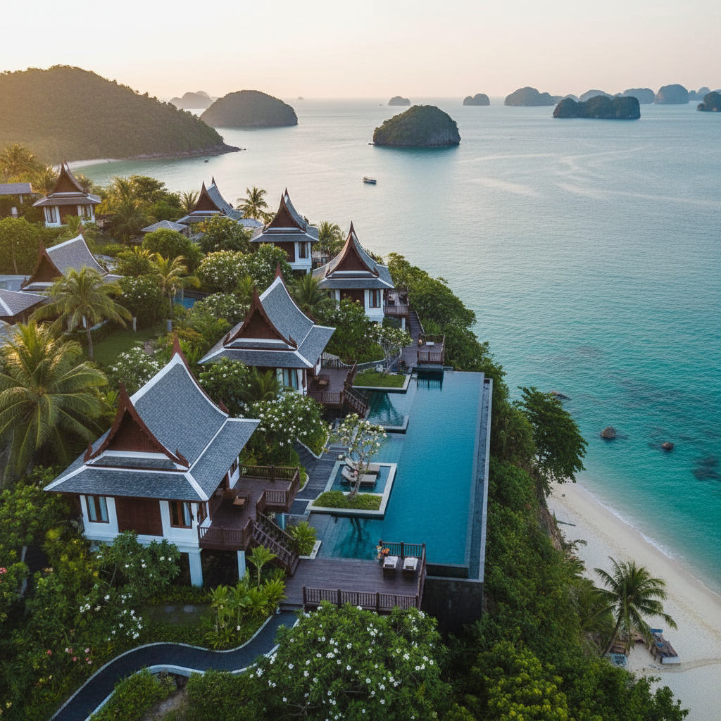Luxury Thai villa with ocean view