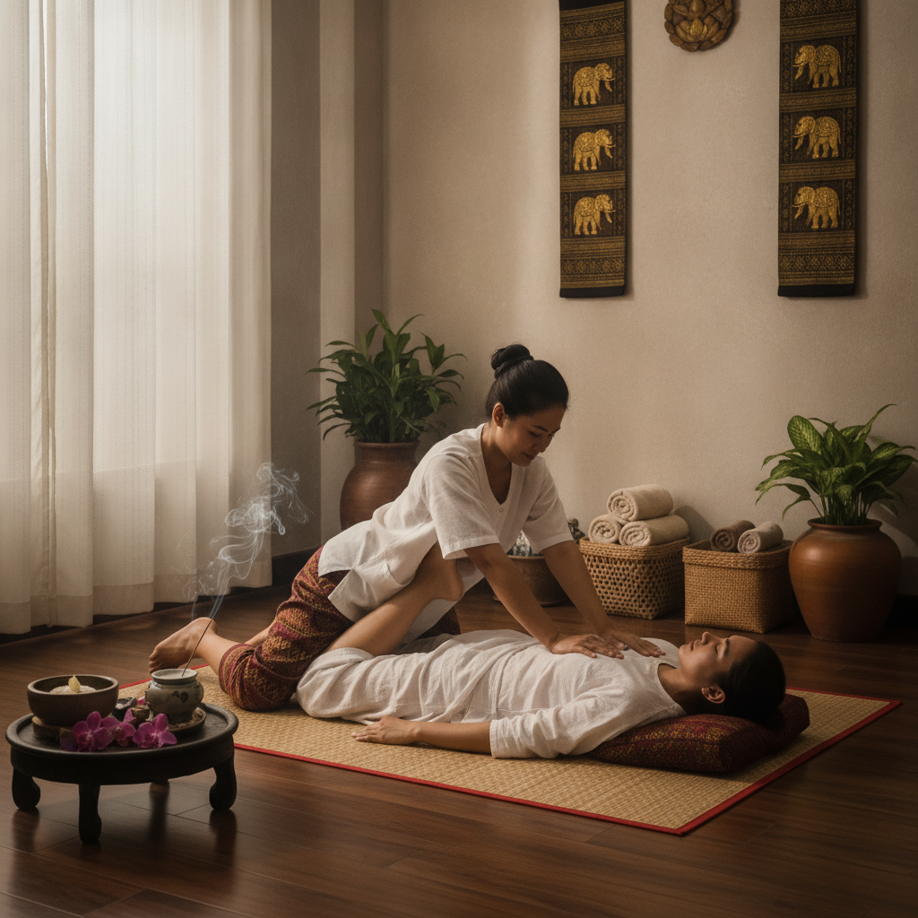 Thai massage for stress relief and relaxation