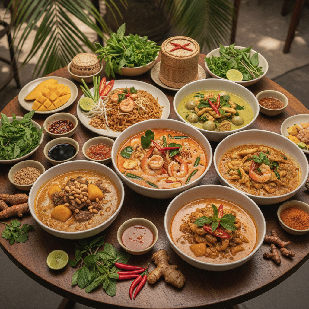 Healthy Thai cuisine for balanced nutrition