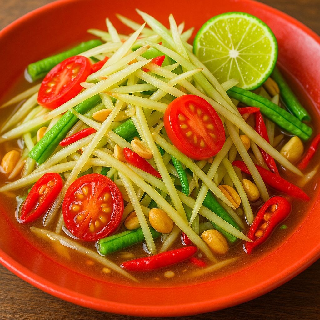 Livlig Som Tum Grøn Papaya Salat