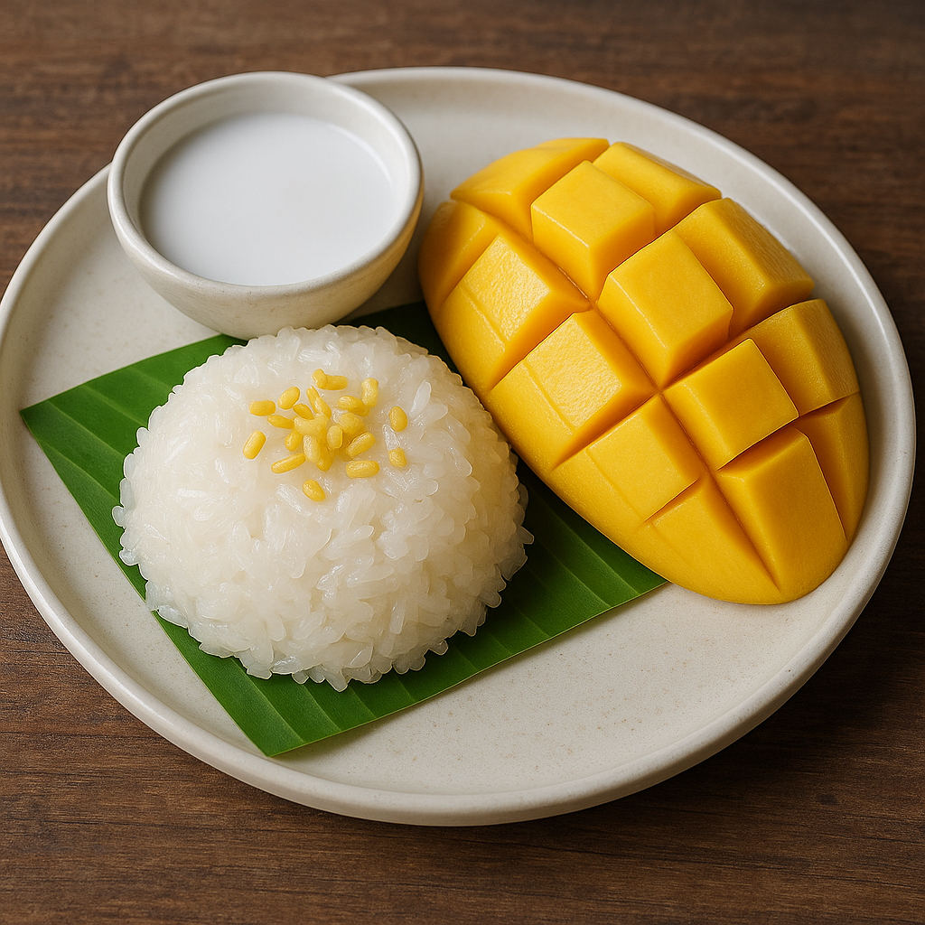 Mango Sticky Rice med kokosmælk